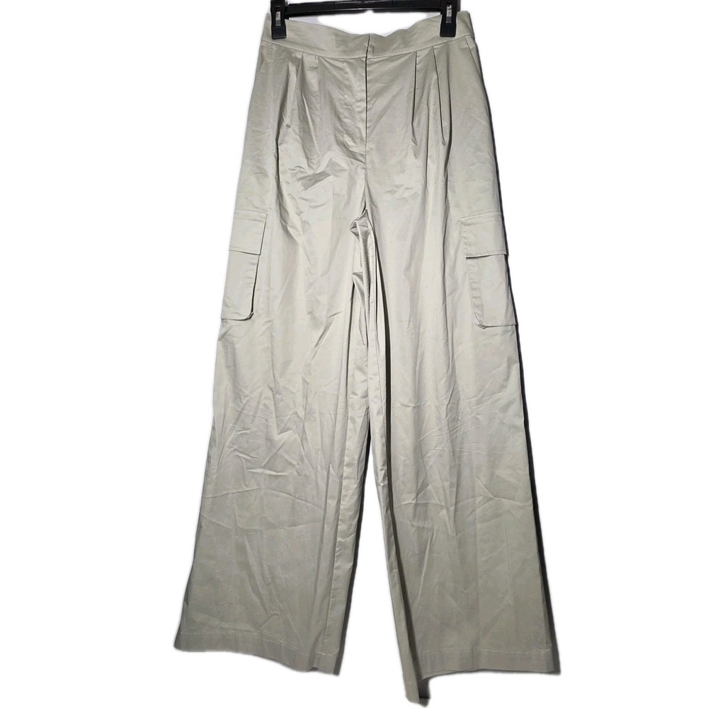 House Of Harlow 1960 Sz Small Wide Leg Lightweight Cargo Pants Light Sage Green